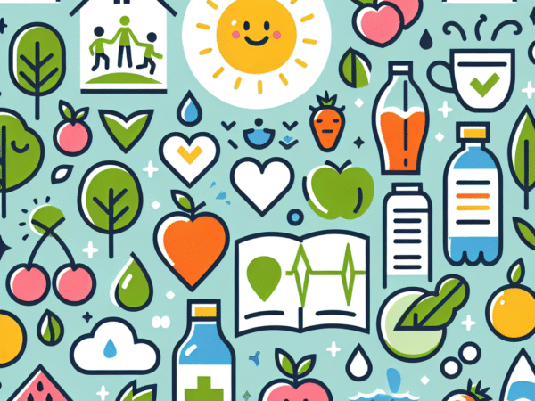 Poster Kreatif Gaya Hidup Sehat yang Mudah Digambar untuk Anak-anak