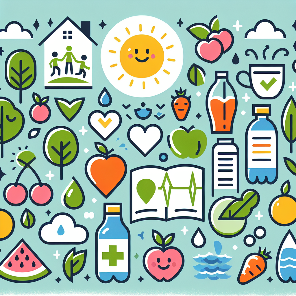 Poster Kreatif Gaya Hidup Sehat yang Mudah Digambar untuk Anak-anak