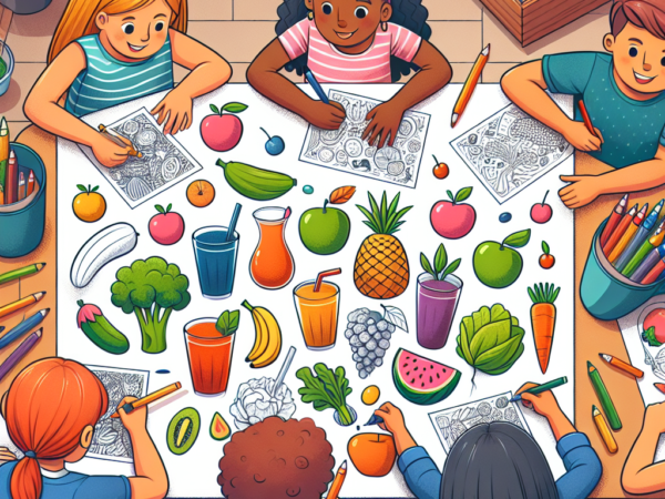 Mengasah Kreativitas Anak: Mewarnai Gambar Makanan dan Minuman Sehat